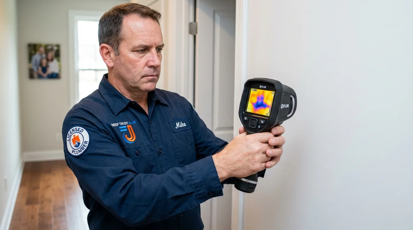 Thermal imaging leak detection by Johns Plumbing LLC in East Rutherford